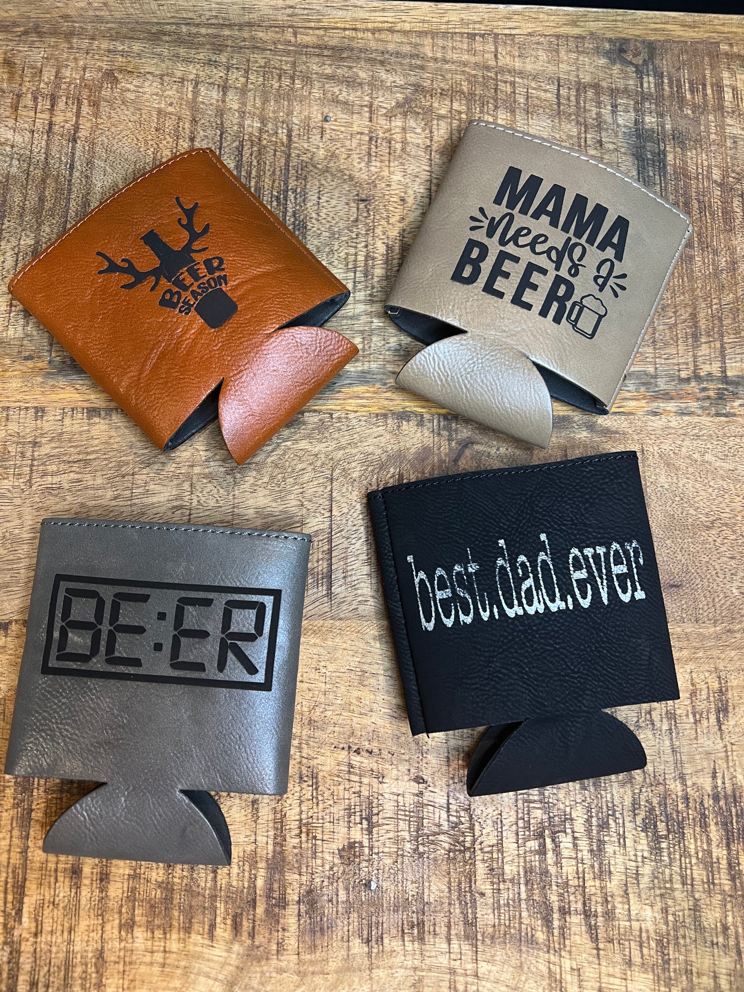 Faux Leather Koozie