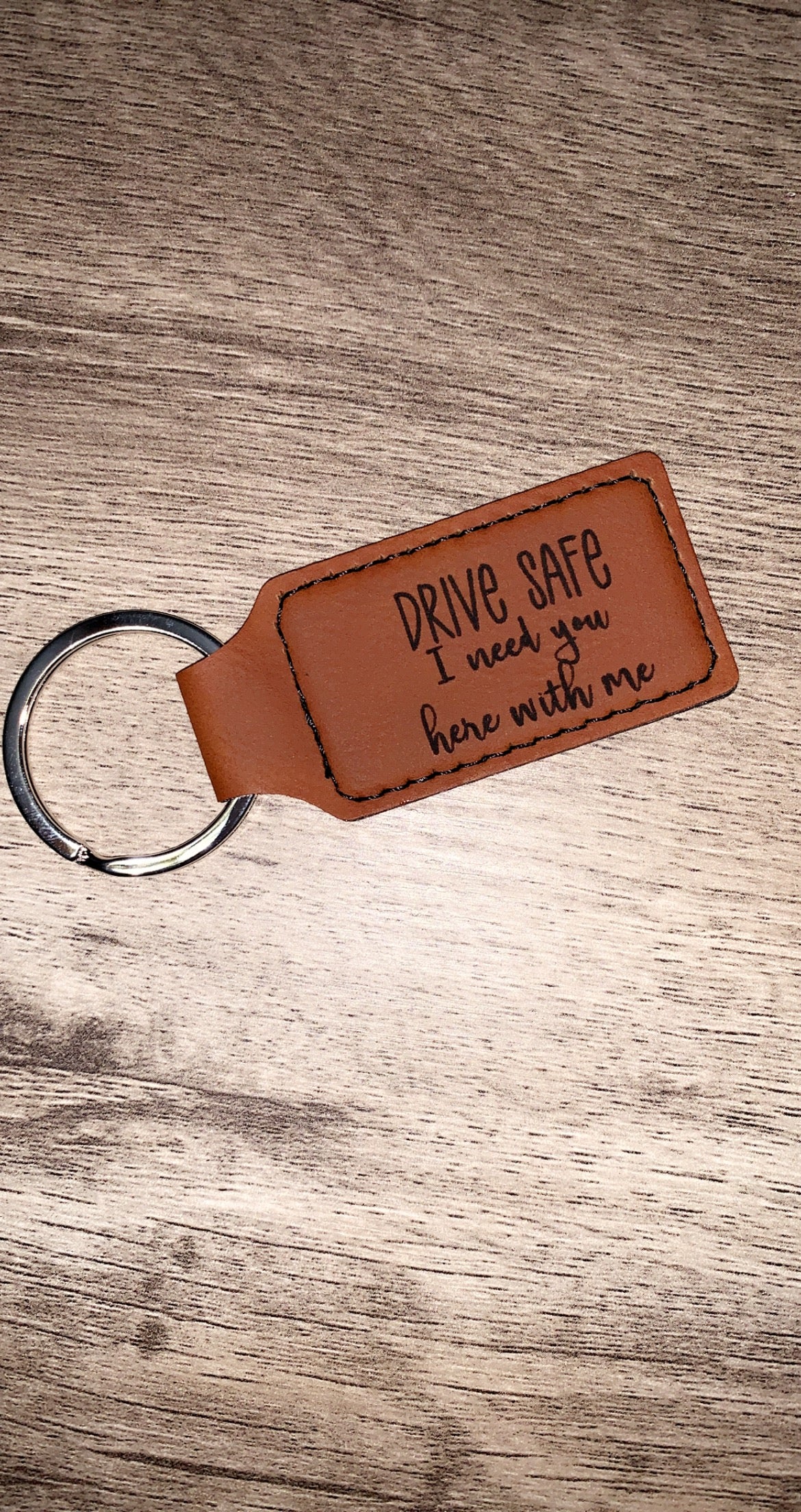 Leatherette Keychain