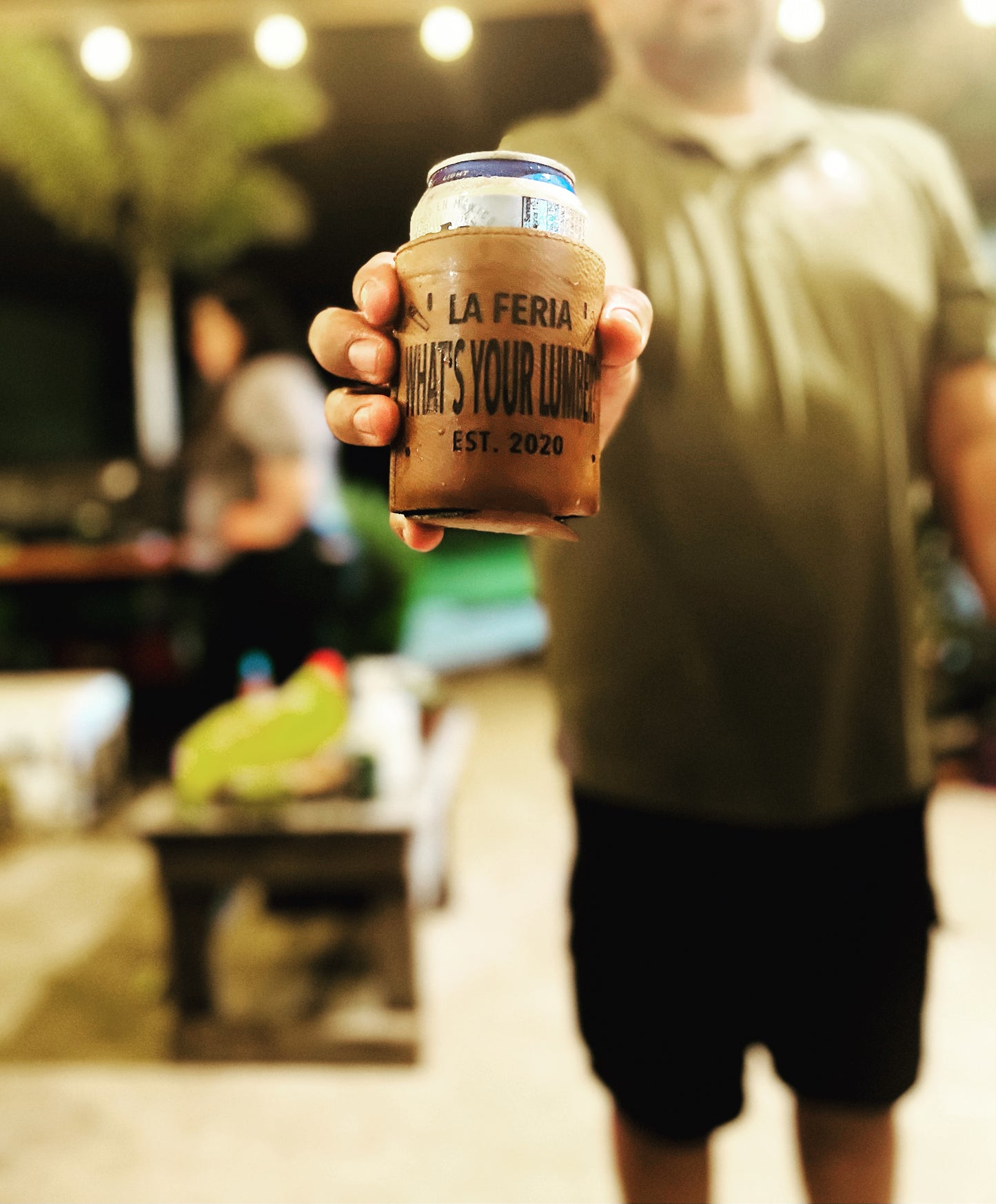 Faux Leather Koozie